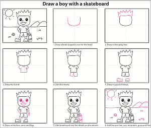 Draw a Sporty Boy Instructions
