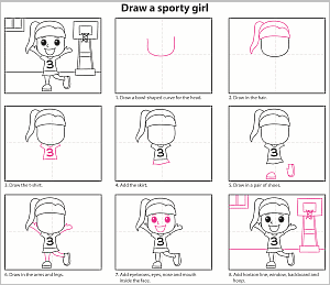 Draw a Sporty Girl instructions