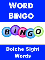 Word Bingo - Dolche Sight Words
