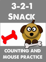 3-2-1 Snack - Counting and Mouse Practice