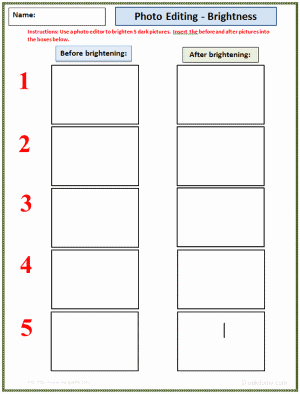 Photo Editing Brightness Template