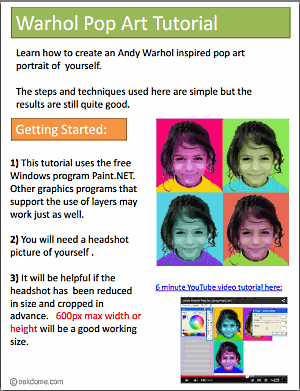 Warhol Pop Art Tutorial