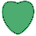 valentines day heart green