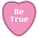 Valentines Day heart pink be true