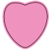 Valentines Day heart pink