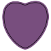 Valentines Day heart purple