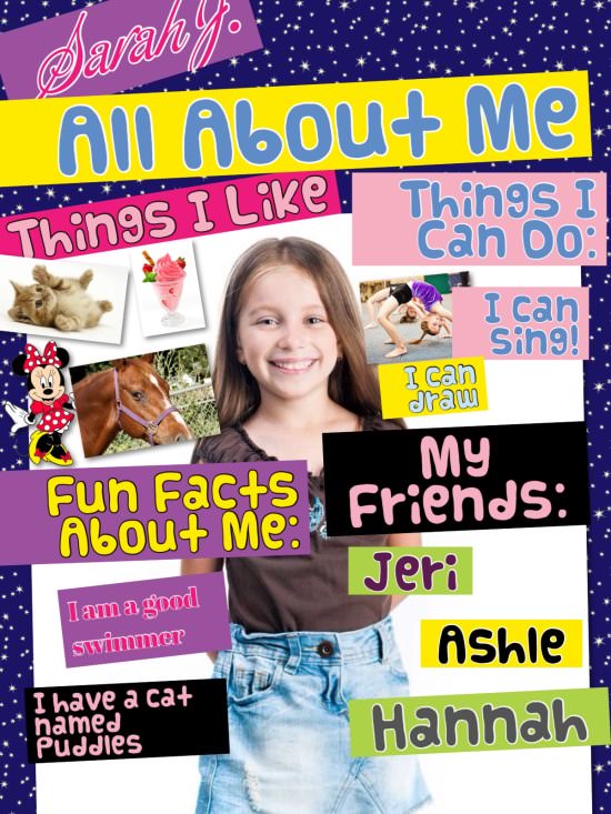 All About Me - iPad - Pic Collage
