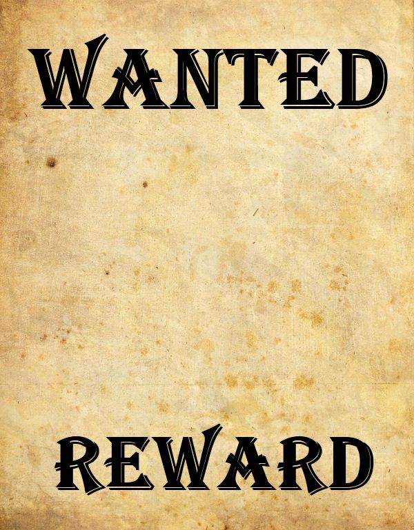 Free Editable Wanted Poster Template