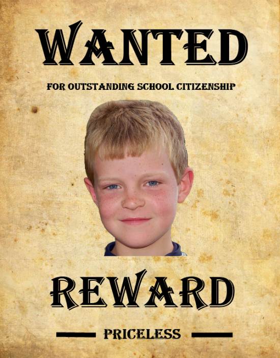 create a wanted poster template