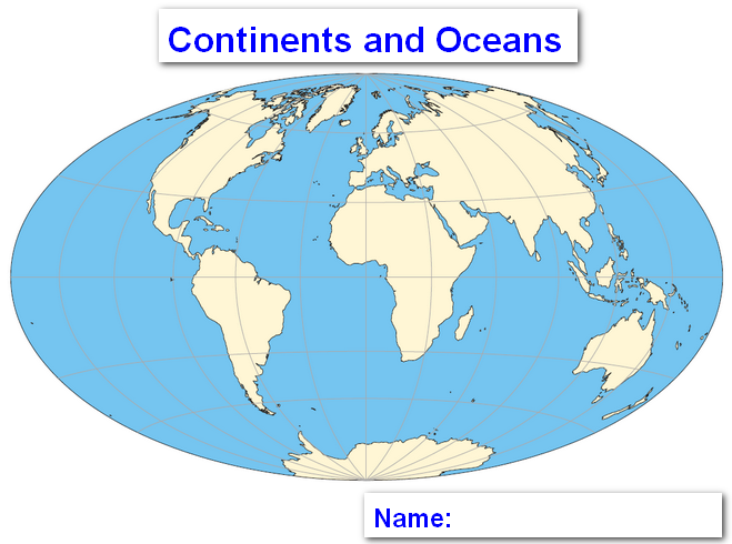 world map continents labeled. label the continents world map