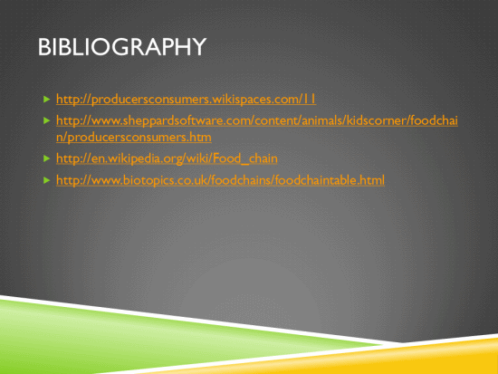 How to write an elementary bibliography