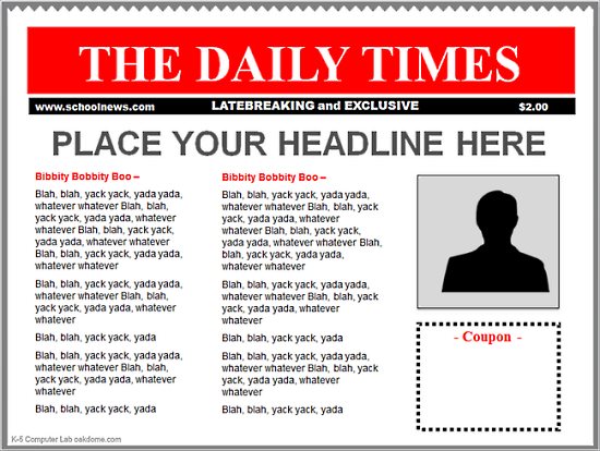 PowerPoint NewsPaper Template Download 2