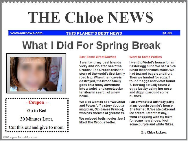 PowerPoint Newspaper Template 