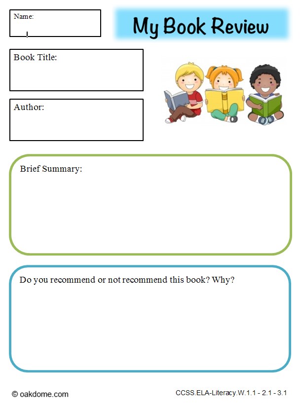 Free book report organizer