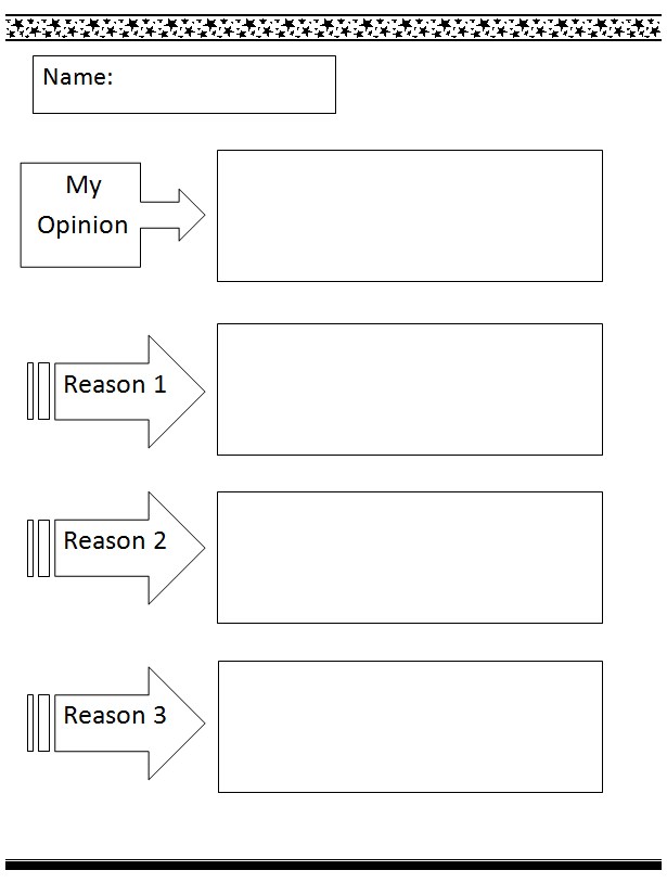 Common Core Opinion Writing Template K5 Computer Lab