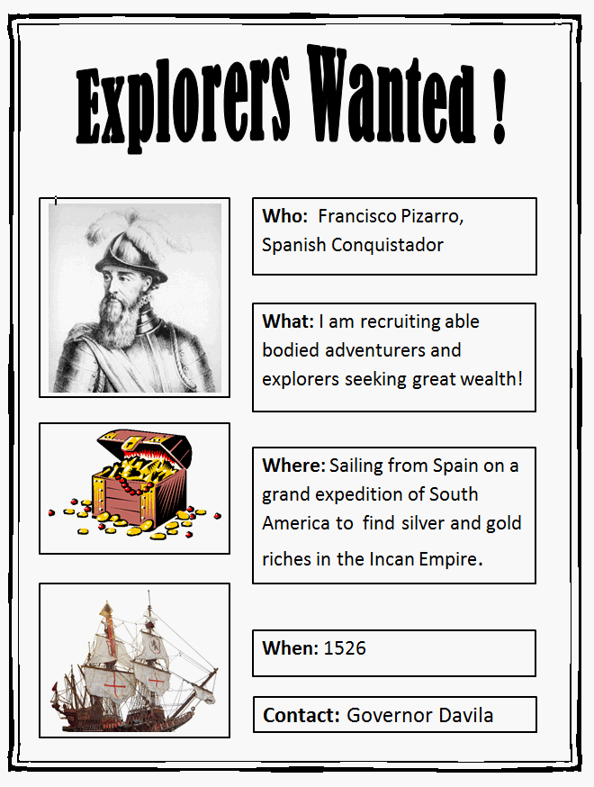 Explorers Wanted Poster - Lesson Plan | K-5 Computer Lab