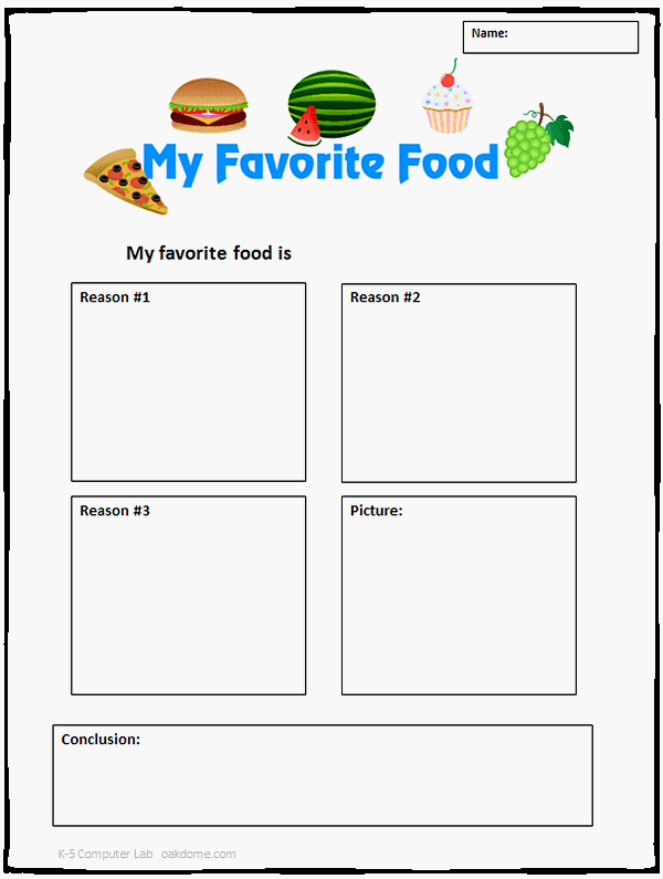 Essay about My Favorite Food - Words