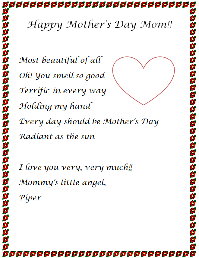 acrostic poem examples. Mothers+acrostic+poems+for