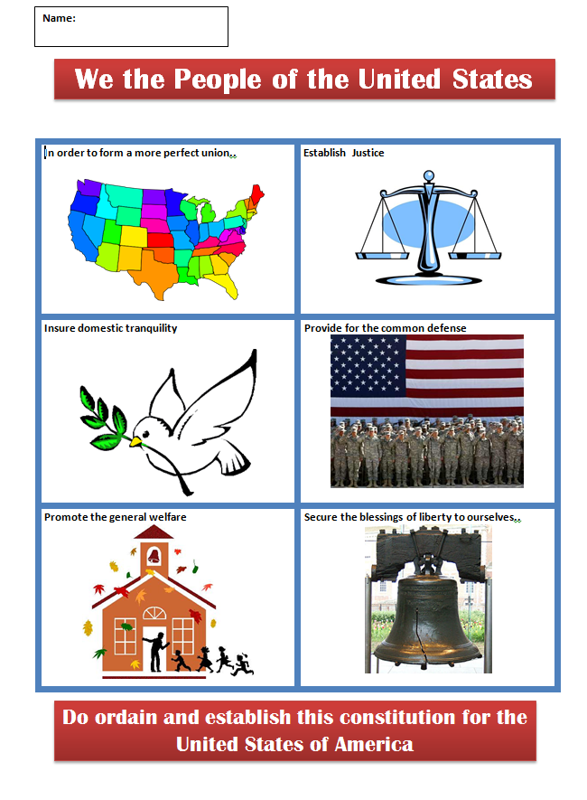 33 Constitution Usa A More Perfect Union Worksheet Worksheet Resource Plans