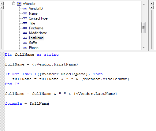 Basic Syntax formula