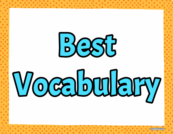best vocabulary student award