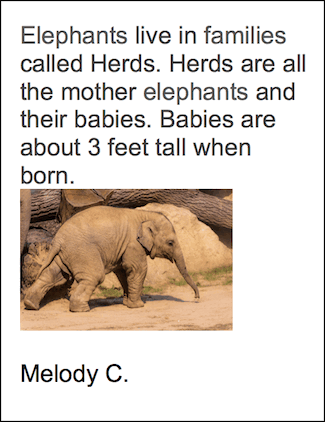 Elephants Live In Families - Informative - Word Processing