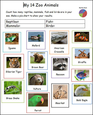 Excel Zoo Animals Handout 02