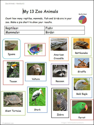 Excel Zoo Animals Handout 03