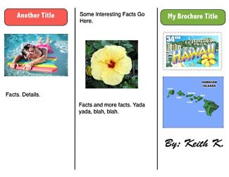 iPad iWork Tri Fold Brochure Template