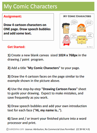 My Comic Characters Tutorial