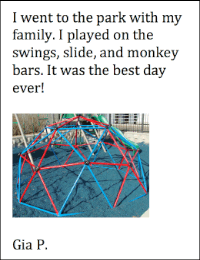 Went to the park