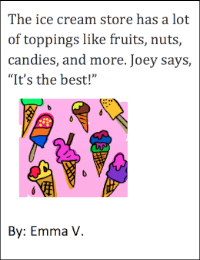 The ice cream store