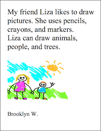 Liza likes to draw