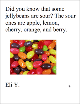 Some Jelly Beans are Sour -Informative - Word Processing
