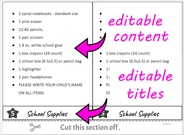 Flipbook Template for ANY Subject {EDITABLE}