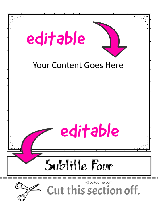 Life Cycle of a Spider Tab Flip book