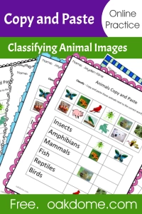 Copy and Paste | Classifying Animals
