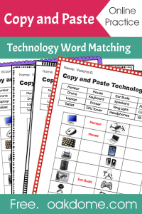 Copy and Paste Technology Words | Online Practice