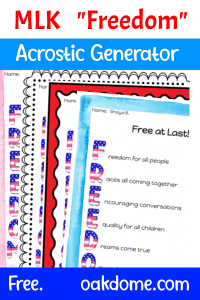 Freedom Acrostic Generator