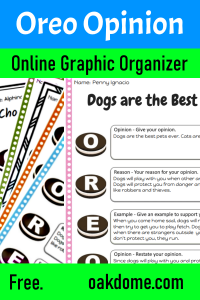 OREO Opinion Generator | Online Graphic Organizer