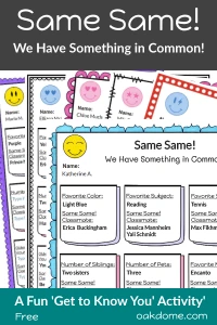 Same Same -  We have things in common! Page Generator