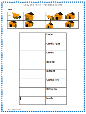 Copy and Paste Positional Words