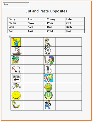 Cut and Paste Opposites