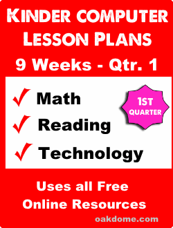 Kinder Tech Lessons Complete 9 Week Plan Qtr 1