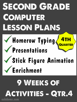 Second Grade Computer Lessons Qtr. 4