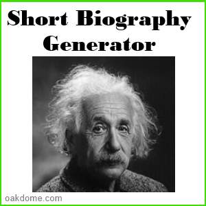 Short Biography Generator