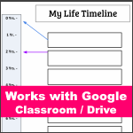 Google Classroom - My Life Timeline Template