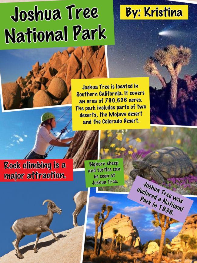 National Parks Story Collage - iPad Lesson Plan  K-5 