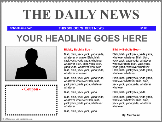 Keynote Newspaper Templates For Ipad Mac Icloud K 5 Technology Lab