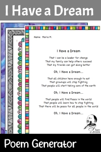 MLK - I Have a Dream Poem Generator